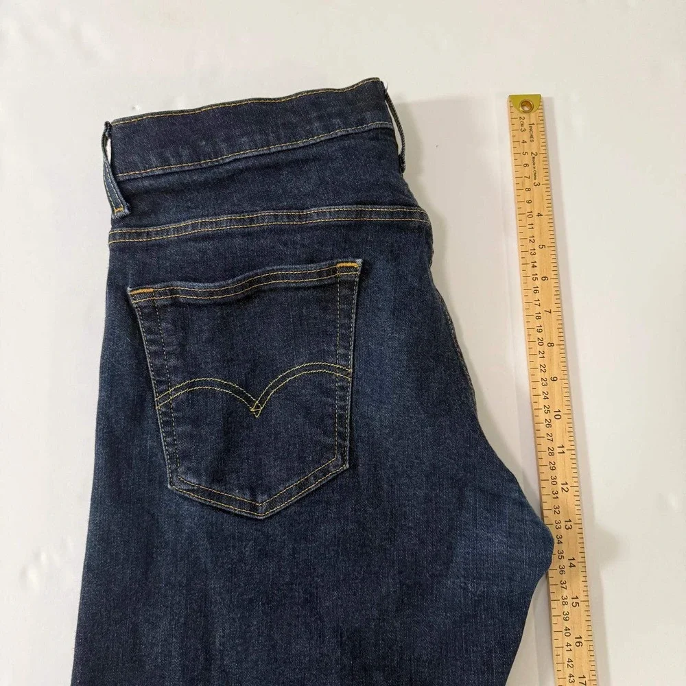 Levis 569 Loose Straight Leg Jeans Mens W34 L34 Dark Indigo Blue Denim 3757